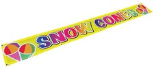 1x9 Feet SNOW CONES Banner Sign Polyester Fabric yb