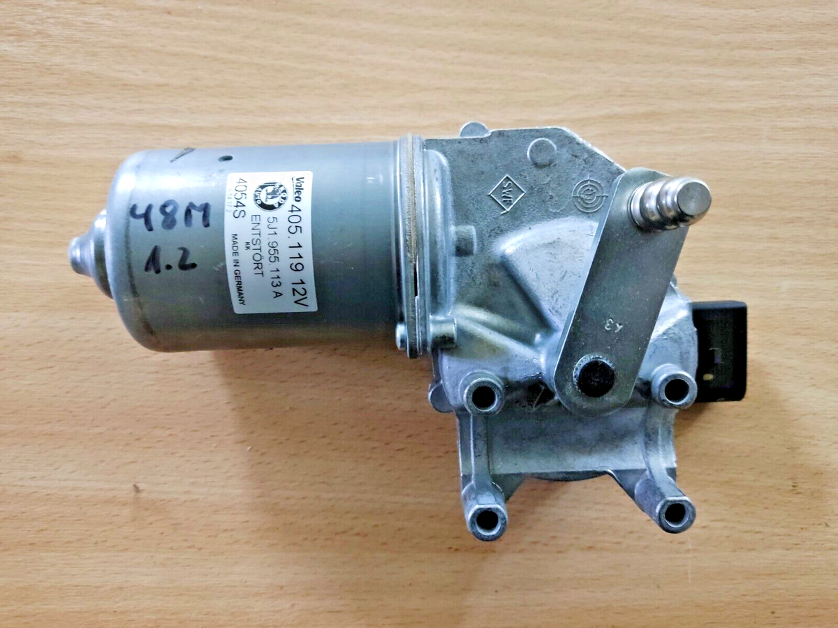 Front wiper motor fits ŠKODA FABIA ROOMSTER valeo 405119 12V