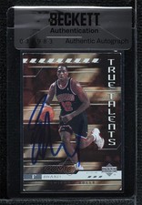 BAS 2000 Upper Deck True Talents Elton Brand #TT19 Seal of Authenticity Auto 3c7