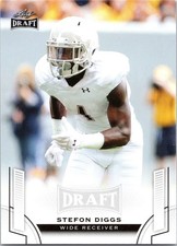 Stefon Diggs 2015 Leaf Draft RC #53 Rookie Card New England Patriots. rookie card picture