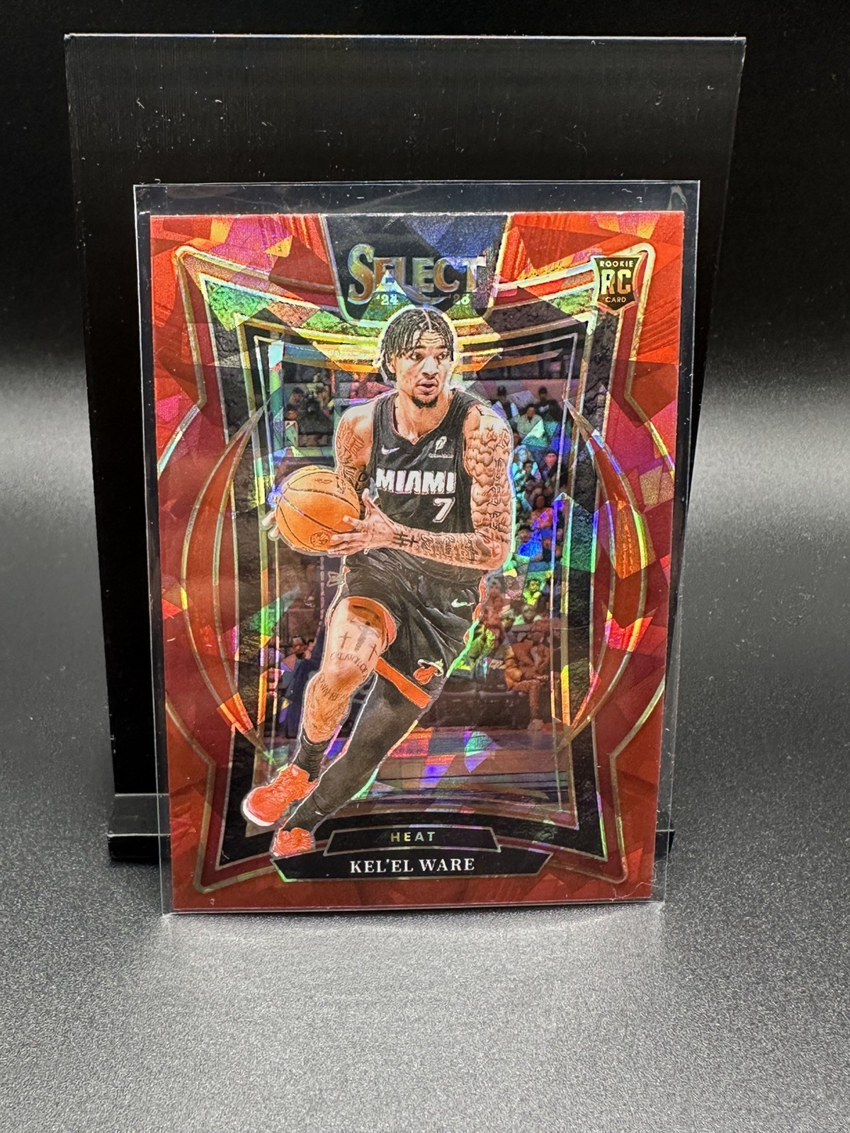 KEL'EL WARE 2024-25 SELECT CONCOURSE ROOKIE RED CRACKED ICE PRIZM RC Q4689