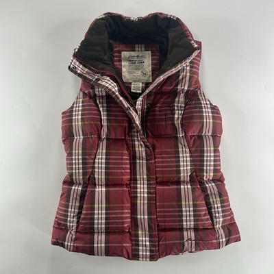 Eddie Bauer Goose Down Vest Womens XS Full Zip Puffer Hiking Gorpcore Outdoor
