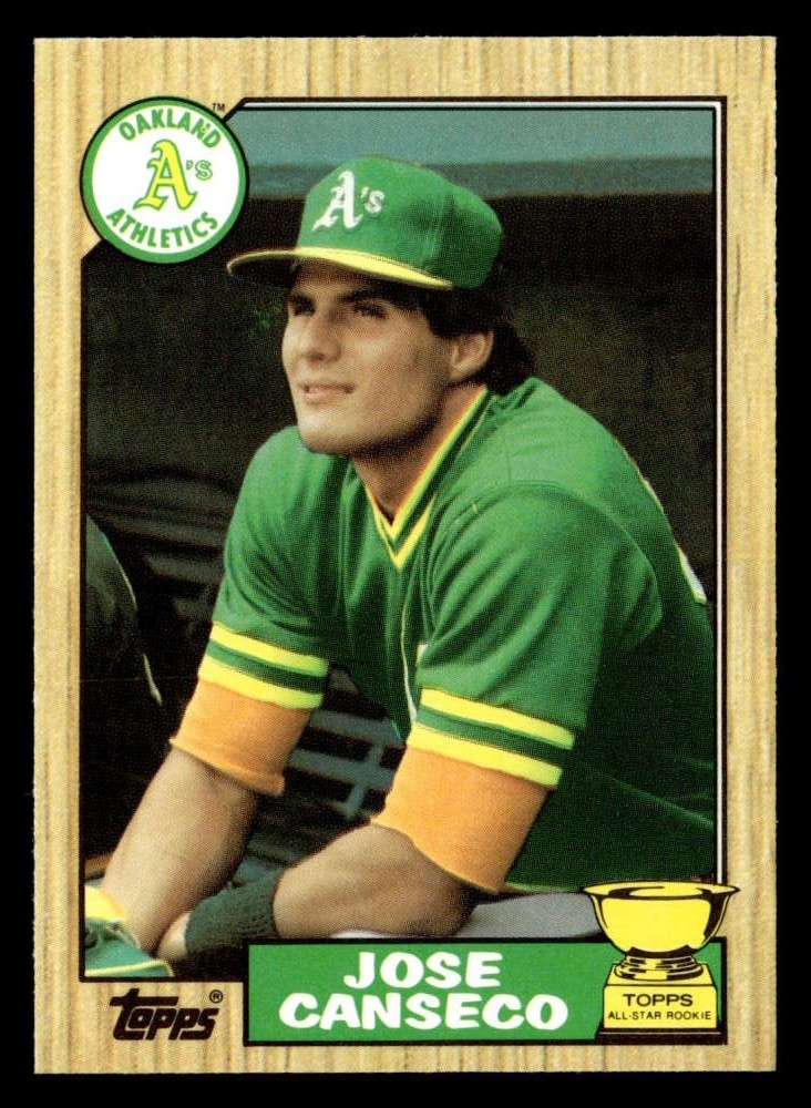 1987 Topps Tiffany Jose Canseco #620 Rookie Cup Oakland Athletics NM UX7693