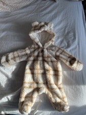 Carter’s Baby Fleece Pramsuit All In One Hooded Newborn 0M