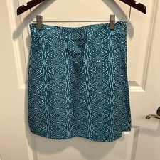 Ripskirt Hawaii Woman s Small Teal Green Playa Ocean Print Wrap Skirt Beach