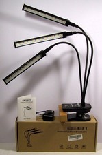 Grow Light LED Indoor Plant BEIEN 3 Light Full Spectrum Timer Clip On/Wall NEW