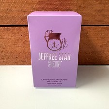 Jeffree Star Skin Lavender Lemon Extract Bath Sea Salts 11.3oz Wooden Scoop NIB