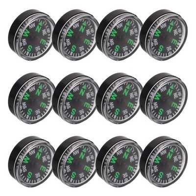 12pcs Compass 20mm Compact Lightweight For Outdoor Activities