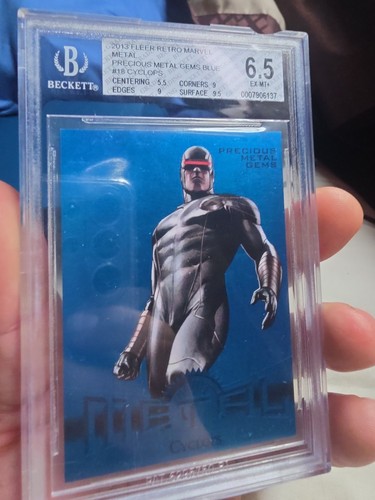 2013 Precious Metal Gems Marvel Cyclops Blue 9/50