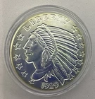 Golden State Mint 1929 1 oz .999 Silver Round Liberty Indian. In Capsule