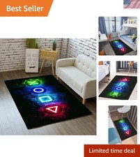 Game Room Rug Boy Gamer Gamepad Controller Kids Bedroom Carpet 2x3