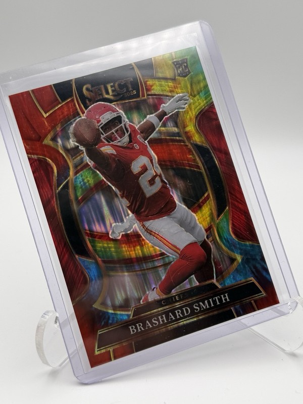 2025 Panini Select Brashard Smith Tie Dye Shock Prizm RC Concourse /25 KC