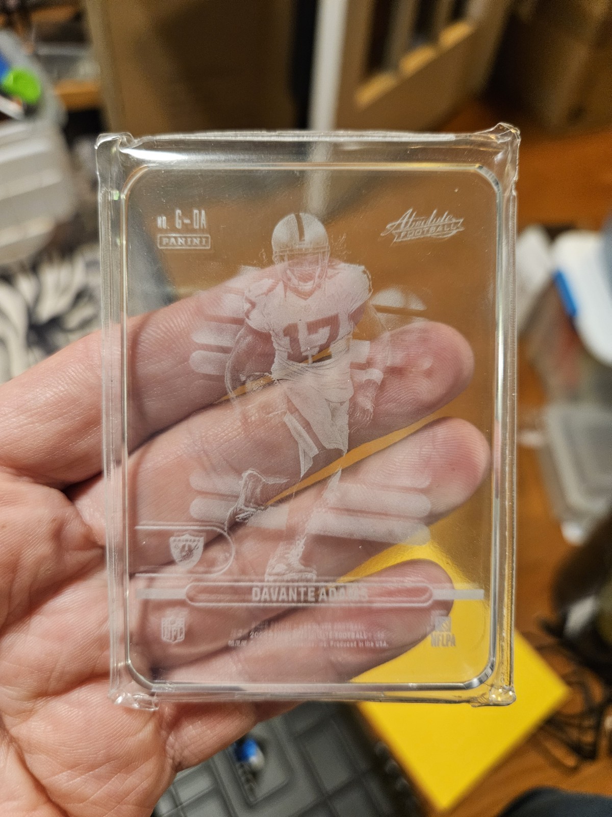2022 Absolute Glass Davante Adams #12 Raiders Case Hit