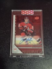 2020-21 Zach Parise UD Clear Cut Hockey Young Guns Auto 