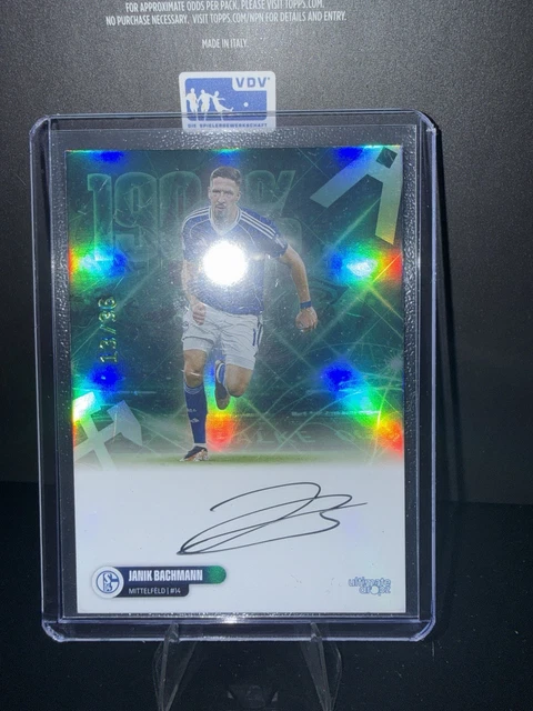 Janik Bachmann On-Card Auto /36 Aus Dem Ultimate Dropz Schalke Set