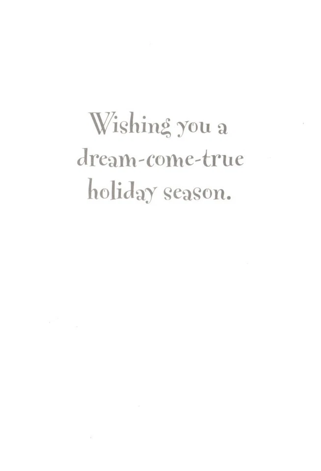 Christmas Walt Disney Tinker Bell Peter Pan Fairy Magic Greeting Cards Set of 5 - Image 2 of 3