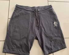 M Gym King Męskie szare szorty Elastyczny sznurek w talii L 17 w 2 kieszenie No Fly