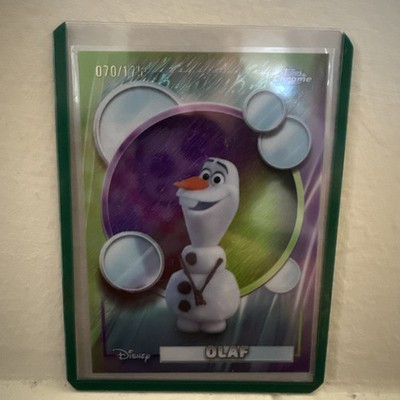 2026 Topps Chrome Disney OLAF #070 Light Green/Purple Shimmer Refractor /175