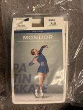 Mondor Kr Caramel Size Large Footless Body, Fresh Figure Skating Tights   