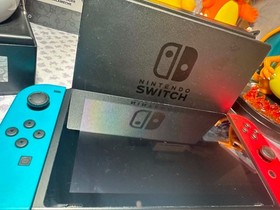 Nintendo Switch 32GB Blue/Red Joy-Con Console TESTED Minor Signs Of Normal Play