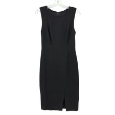 Classiques Entier Women's 2 Little Black Dress Sleeveless Sheath Slit Career