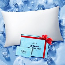 Ice Cooling Pillowcase for Hot Sleepers, Instantly Cool, Stays Cold All Night...