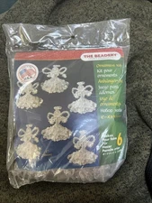 The Beadery ANGELS Makes 6 Bead Beaded Christmas Ornament Kit NOS 5538 Made USA
