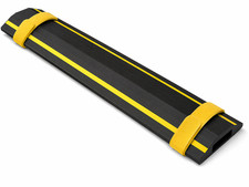 Durable Floor Cable Protector cover  w/ High-Vis Yellow Strips & 15x8mm Channel