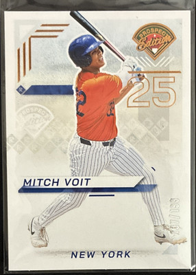 Panini Prospect Edition 2025 Mitch Voit #20 Serial Numbered New York Mets Card