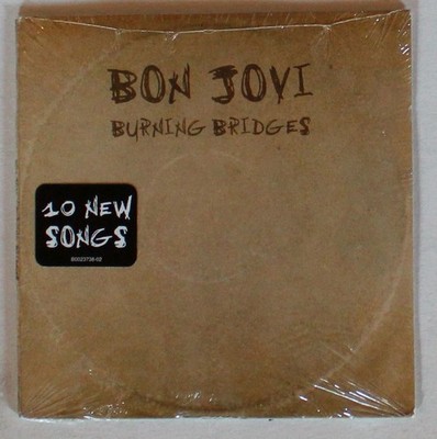 Bon Jovi Burning Bridges US Cardcover CD 2015 Still Sealed + Hypesticker