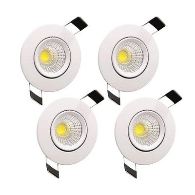 ZDPCYT LED Downlight 110V Dimmable 3WCOB CRI80 Spotlight Lamp 2 inch Down