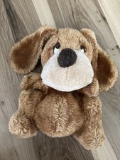 Vintage Russ Samuel Dog Puppy Puppet Plush Stuffed Animal Toy 10" Brown