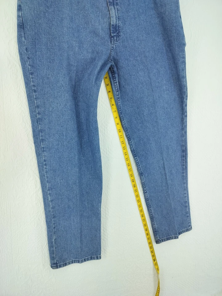 Jeans masculino Savane 42X32 azul 100% algodão clássico denim item #2408 - Imagem 4 de 4