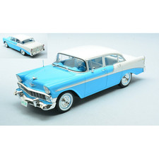 CHEVROLET BEL AIR 4-DOOR HARD TOP 1956 LIGHT BLUE 1:24 Whitebox Auto Stradali Ne