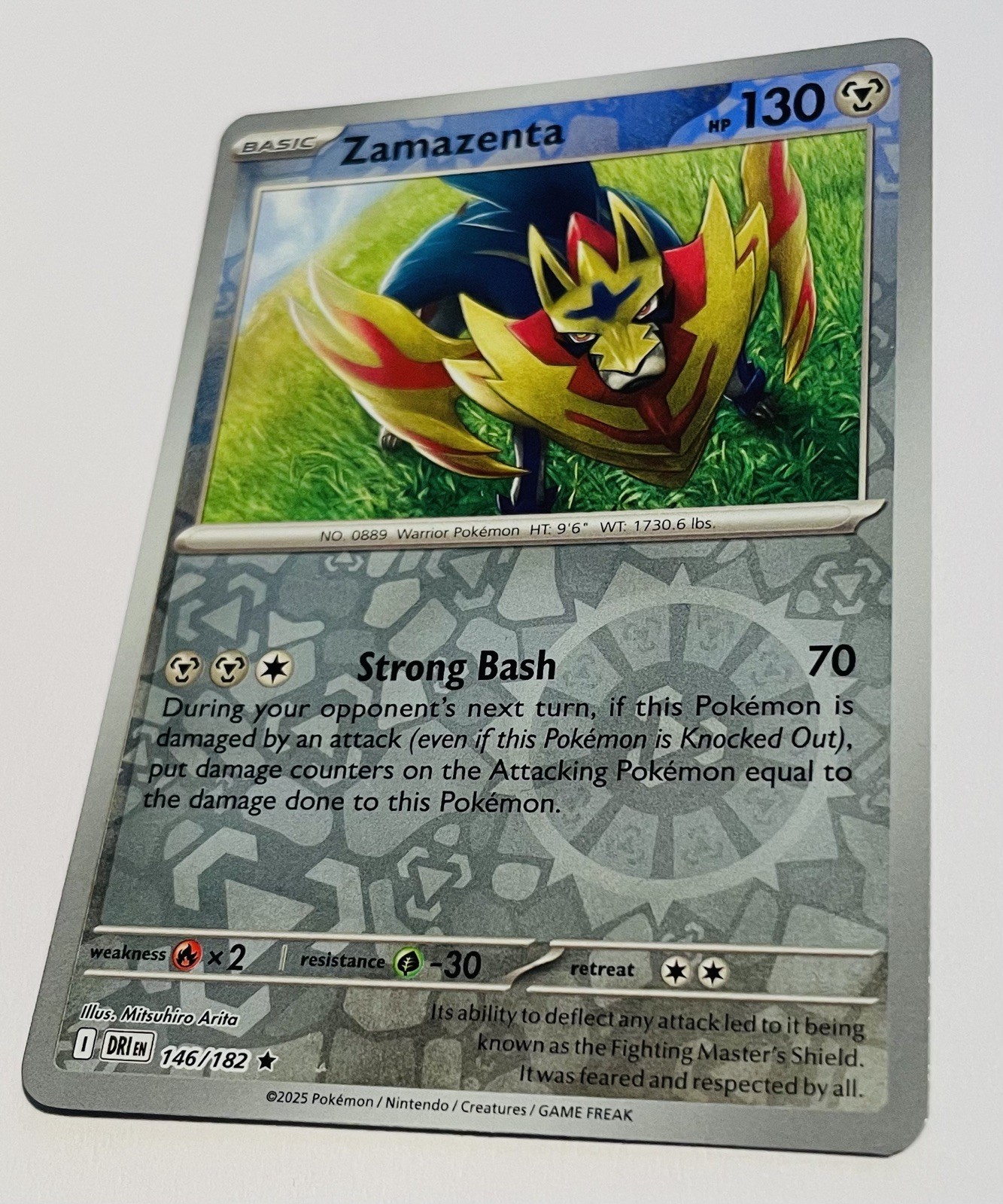 Zamazenta Reverse Holo - Destined Rivals #146/182 - Rare - Pokémon NM
