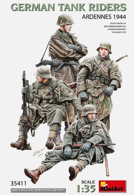 Miniart 35411 Maßstab 1:35 &; German Tank Riders (Ardennen 1944) 