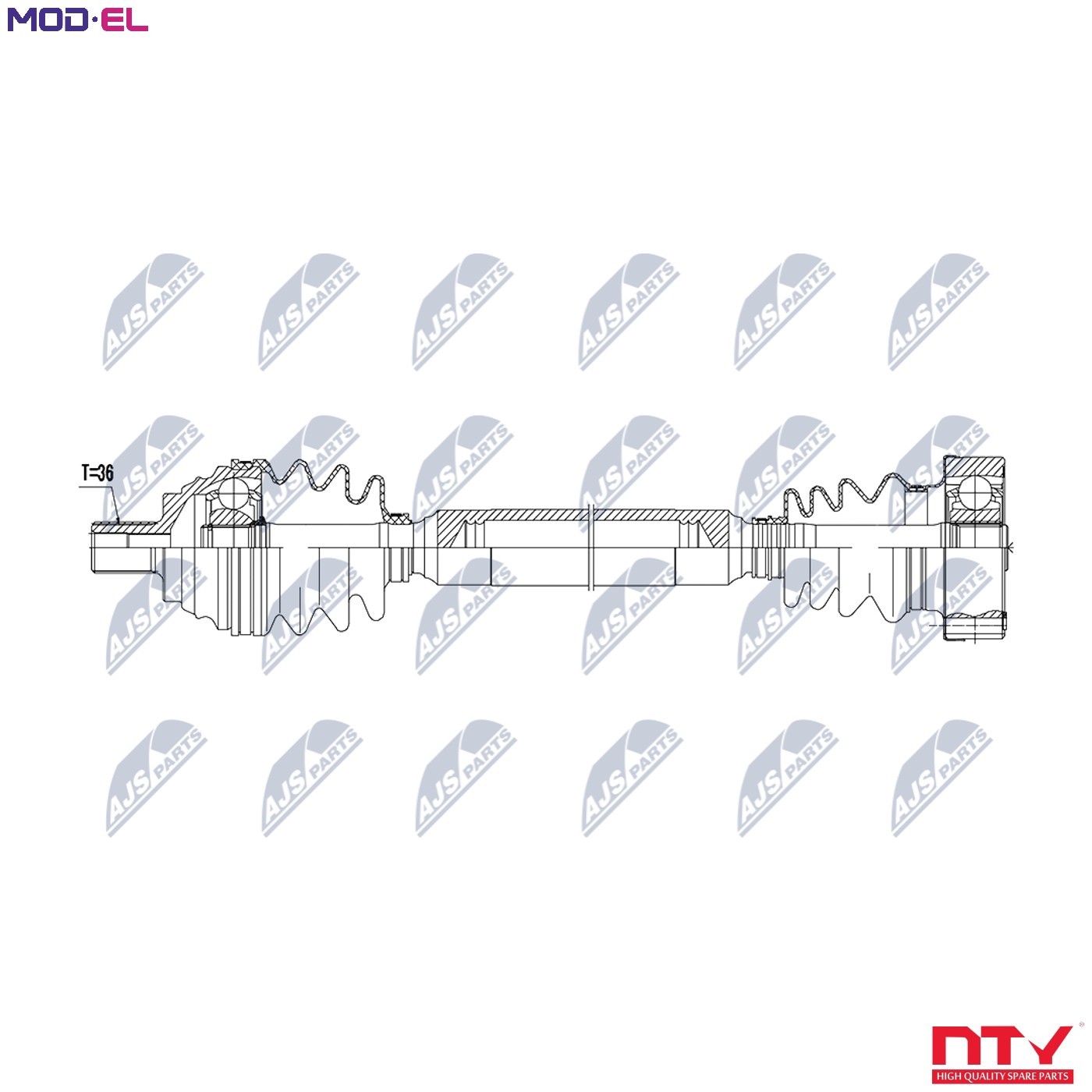 N.T.Y. NPW-AU-067.NTY Drive Shaft for AUDI,SKODA,VW - Image 11