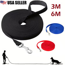 20FT Dog Training Lead Extra Long Line Nylon Leash Yard Outside Puppies Walking