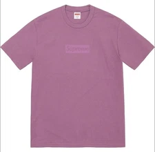 SUPREME TONAL BOX LOGO TEE DUSTY PURPLE SIZE Large SS23 WEEK 1 BOGO 