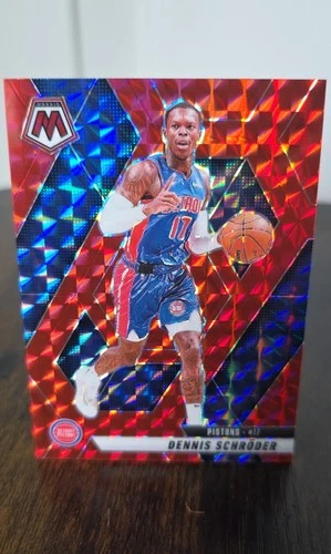 2024-25 Panini Mosaic - Dennis Schroder #65 Red Mosaic Prizm - Color Match
