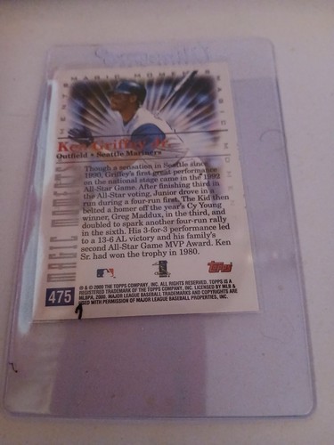 2000 Topps - Magic Moments Ken Griffey Jr #475 Limited Edition 1992 All-Star MVP - Bild 2 von 2