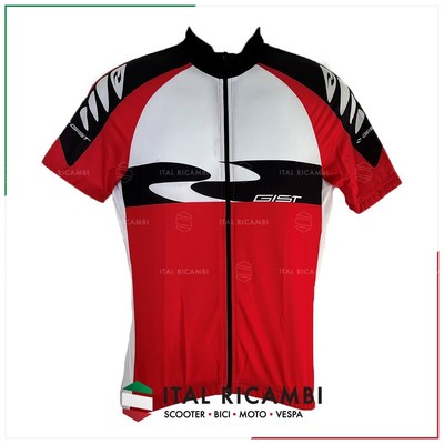 GIST TRANSFER TRIKOT RADFAHRER RADSPORT FAHRRAD HALBARM REISSVERSCHLUSS LANG ROT S