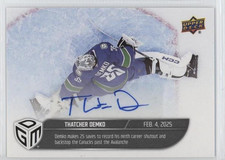 2024-25 NHL Game Dated Moments #52 THATCHER DEMKO Auto Parallel Achievement