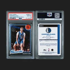 2025 Topps Basketball Cooper Flagg 1980-81 RETRO INSERT #80BK-51 PSA 10