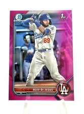 2022 Bowman Chrome 1st Alex De Jesus Fuschia /199 Dodgers