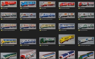 Verschiedene Albedo LKW s und LKW-Zubehör 1:87 / H0 1:87 / H0