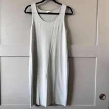 Anteprima Dress Women Medium 40 Gray Sleeveless Italy Bodycon Traccia Minimalist