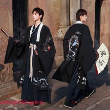 Dragon Pattern Clothes Chinese Style Traditional Hanfu Men Ancient Costume