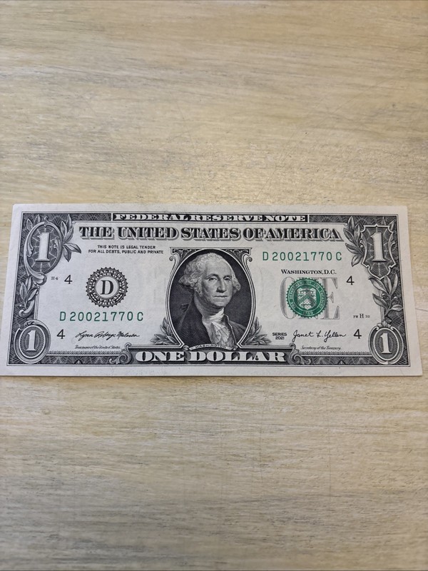 Birthday, Anniversary , Uncirculated Note 07/17/2002 One Dollar Fancy Serial #