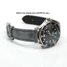 Cinturino orologio pelle italiana grigio 20 mm finitura patina, per Omega Seamaster e Speed